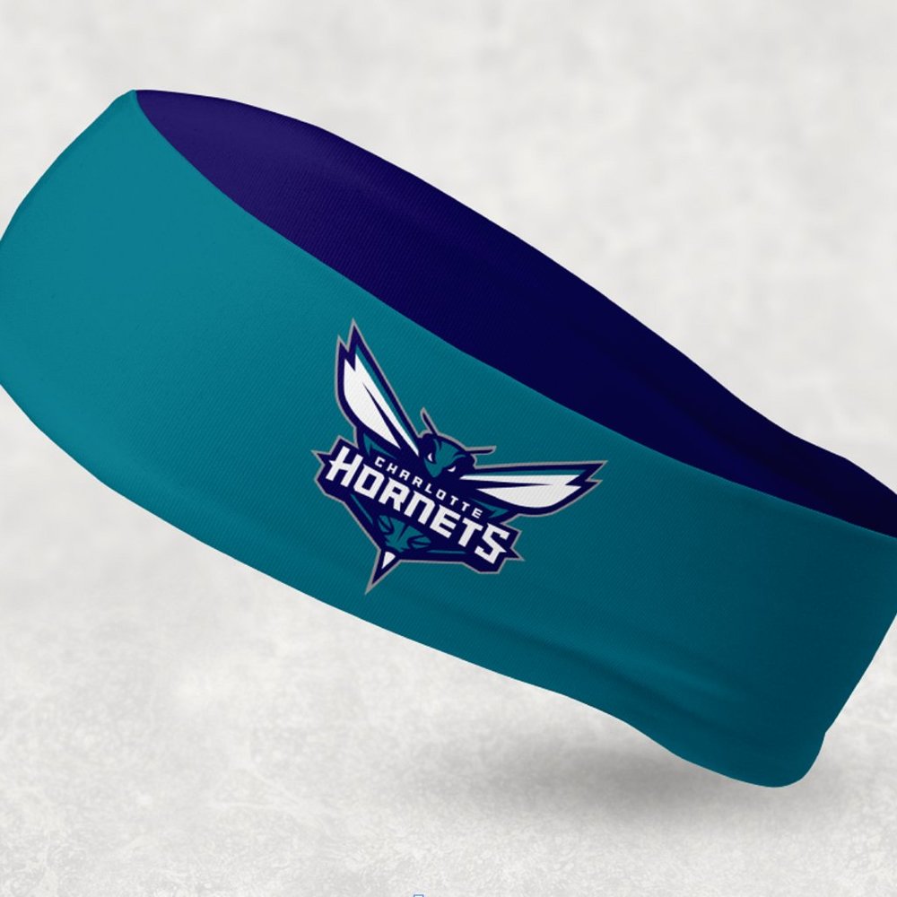 2 Pack - NEW - Reversible Charlotte Hornets Headband